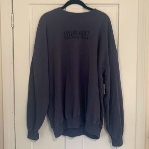 Taylor Swift Eras Tour Blue Crewneck NWT
